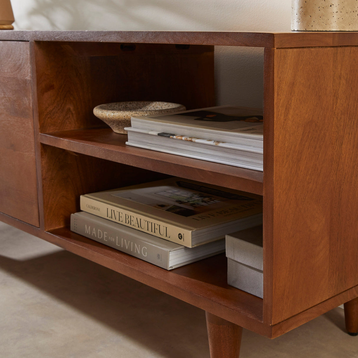 Scandinavian Walnut Oslo TV Stand