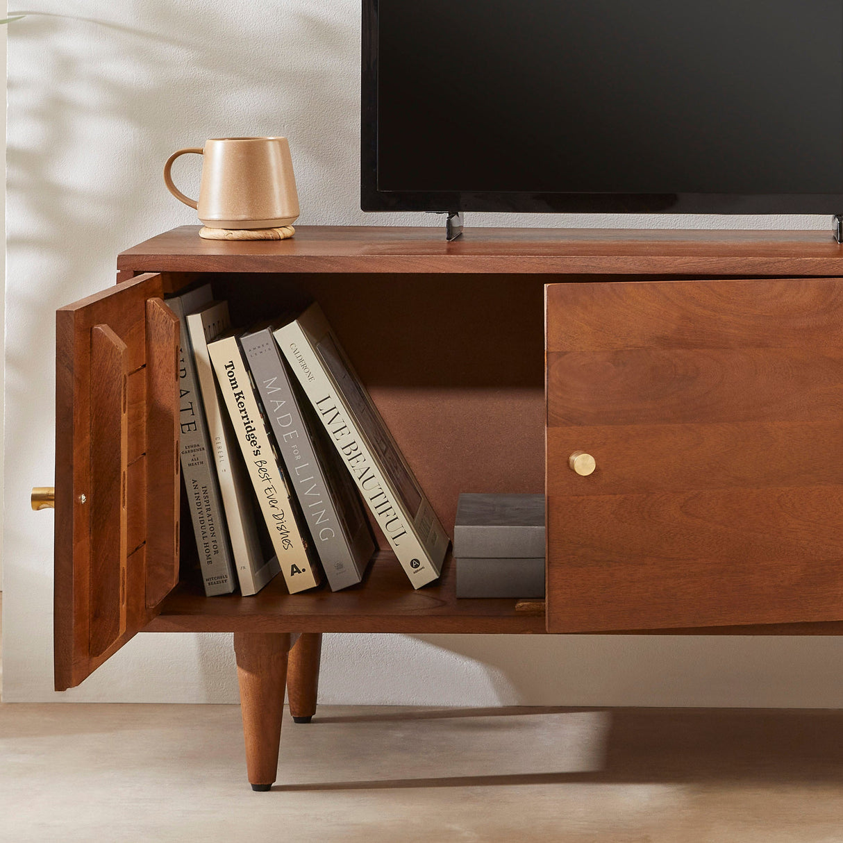 Scandinavian Walnut Oslo TV Stand