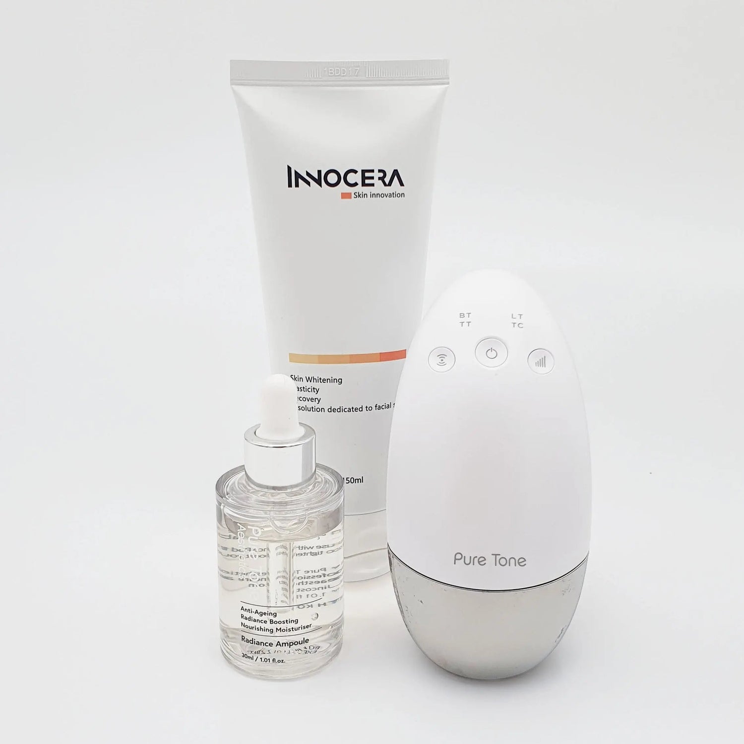 Radiance Pod Deluxe Set. Skin Lifting & Tightening Tool Plus Face-Up Gliding Gel