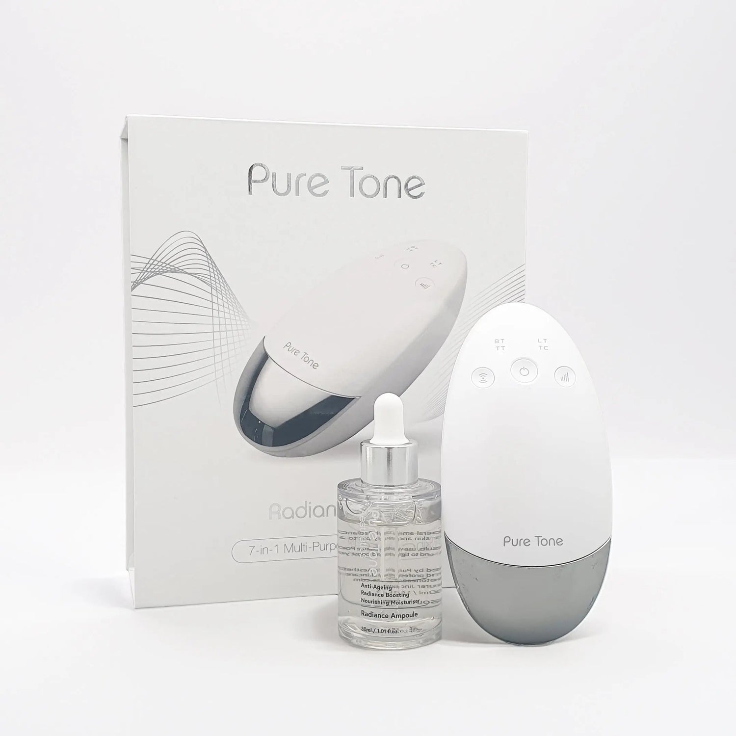 Radiance Pod Deluxe Set. Skin Lifting & Tightening Tool Plus Face-Up Gliding Gel