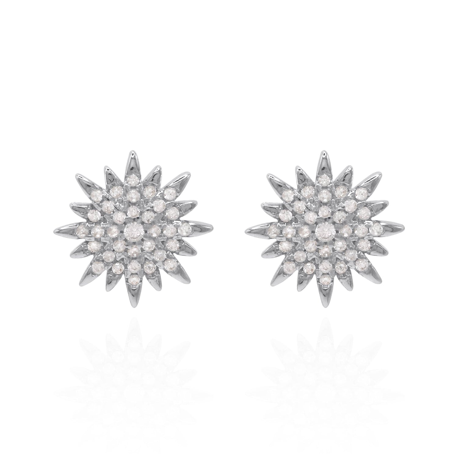 Rhea Starburst Stud Earrings | 925 Sterling Silver