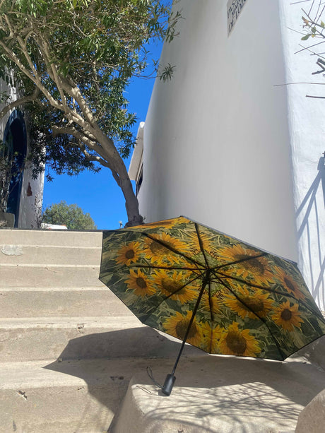 Sunflower Umbrella – Windproof & UPF50+ Protection