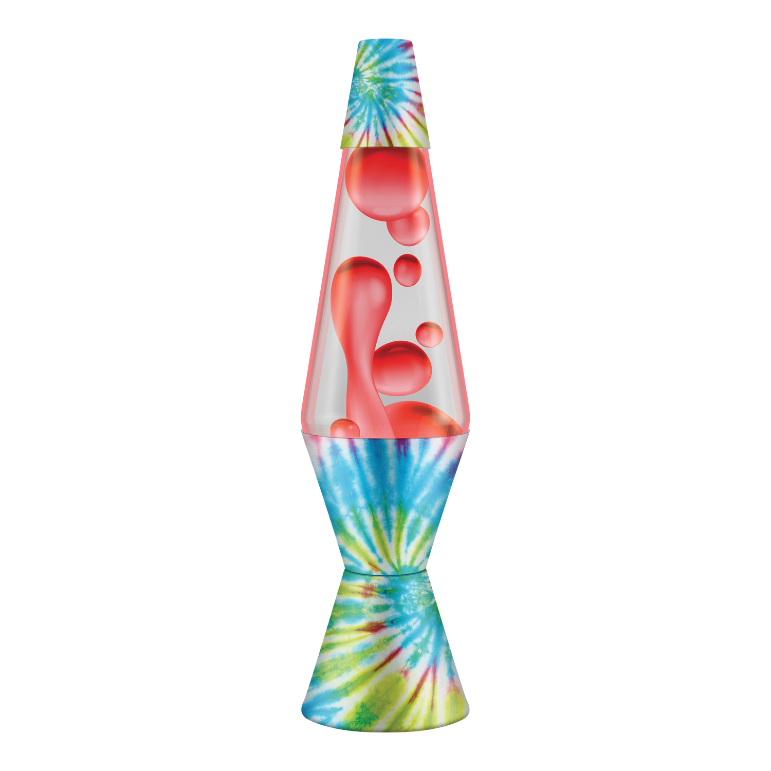 14.5" Pinwheel Tie Dye LAVA Lamp