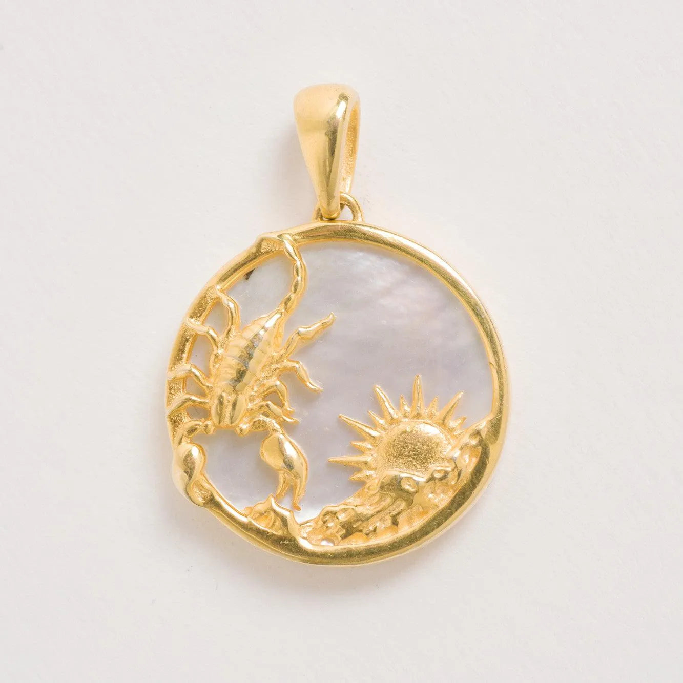 Scorpio, Gold Zodiac Necklace