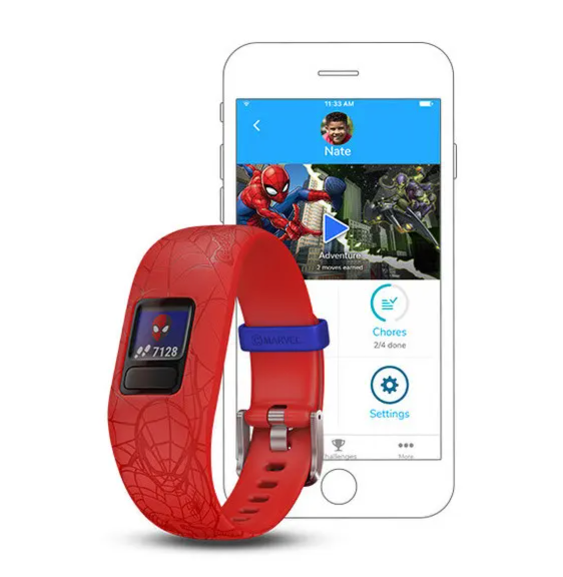Vivofit JR 2 Marvel Spiderman band Adjustable