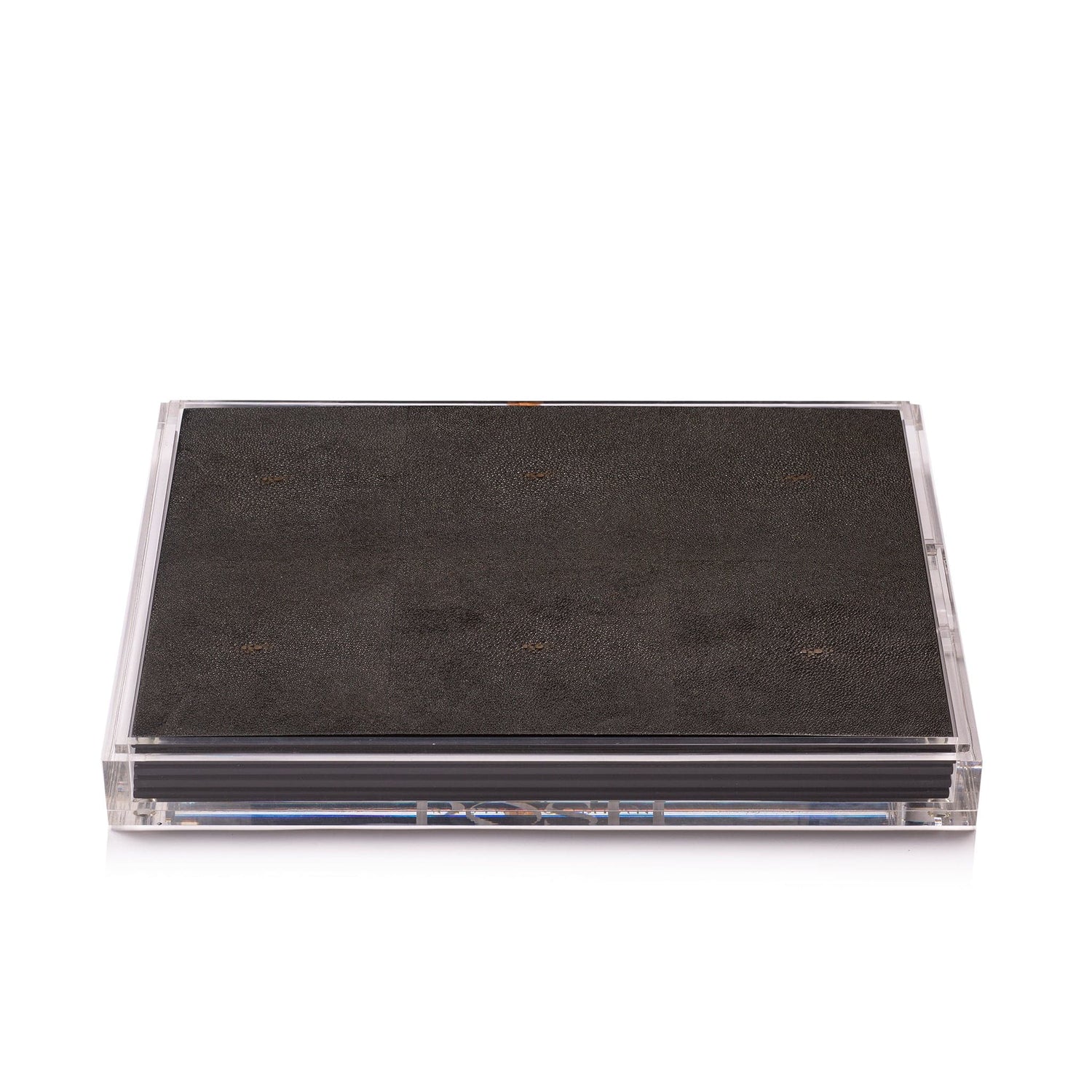 Servebox Clear - Shagreen Chocolate