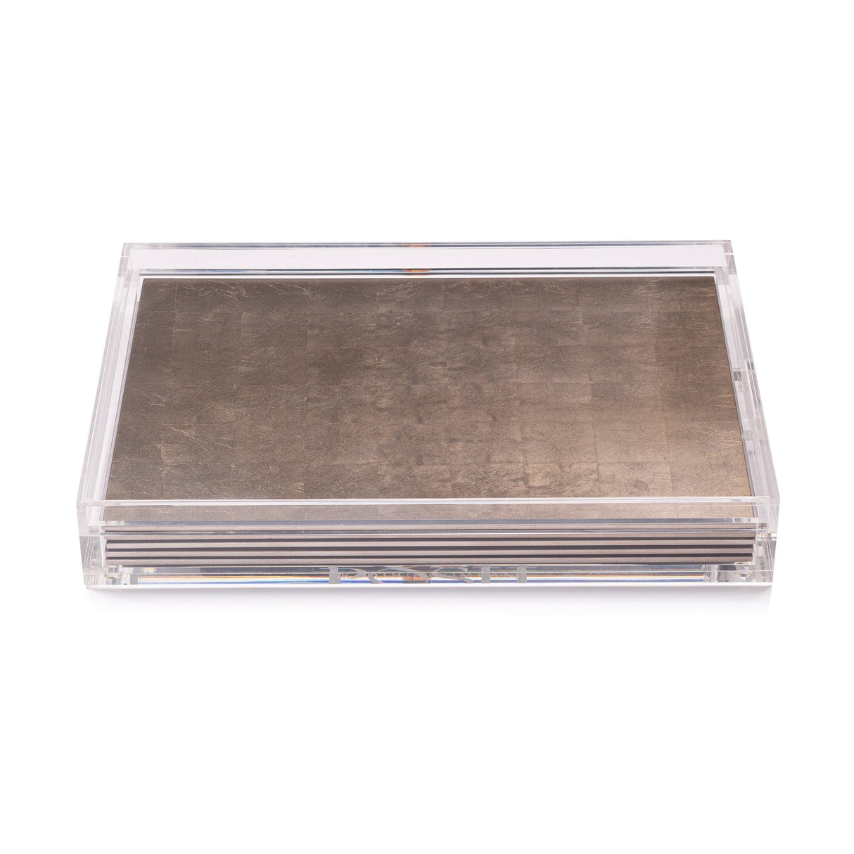 Servebox Clear Silver Leaf - Chic Matte Taupe