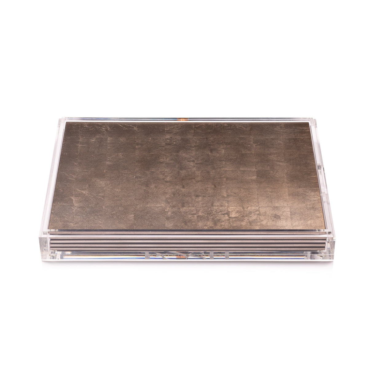Servebox Clear Silver Leaf - Chic Matte Taupe