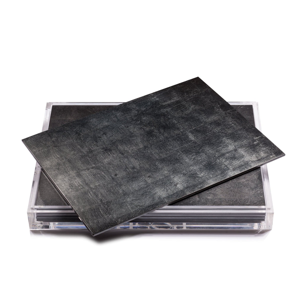 Servebox Clear Silver Leaf - Stormy Sky