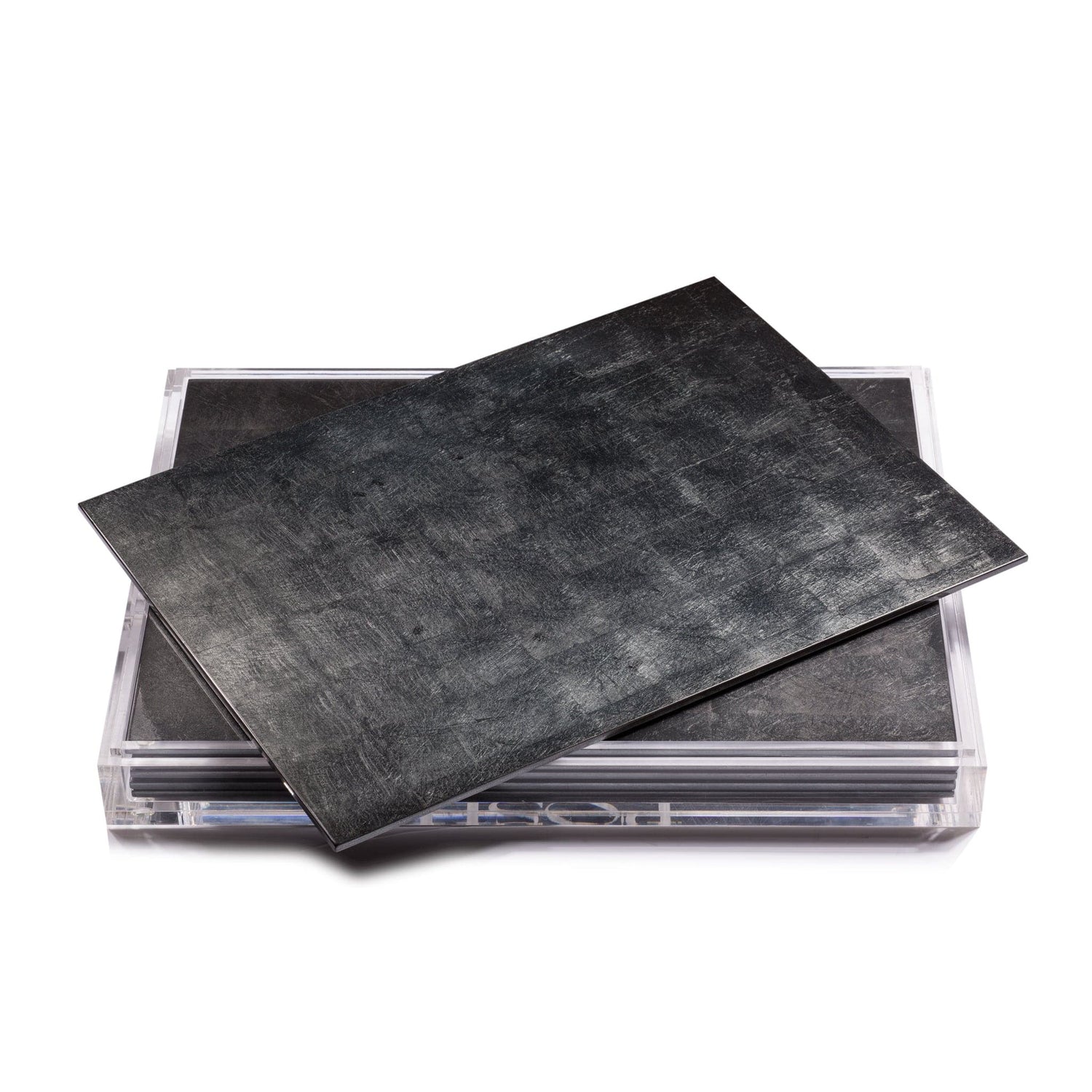 Servebox Clear Silver Leaf - Stormy Sky