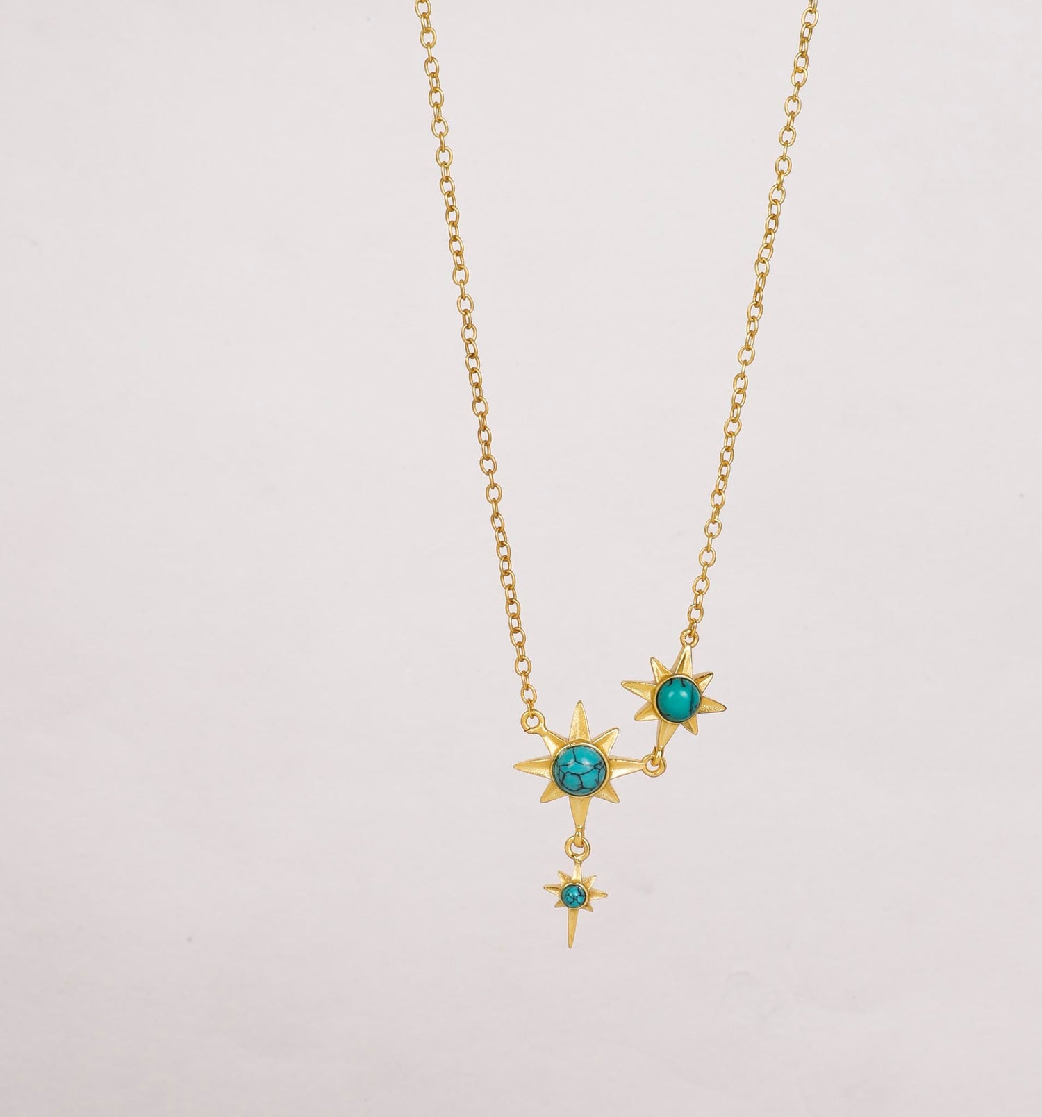 Star Gaze North Star Necklace Gold
