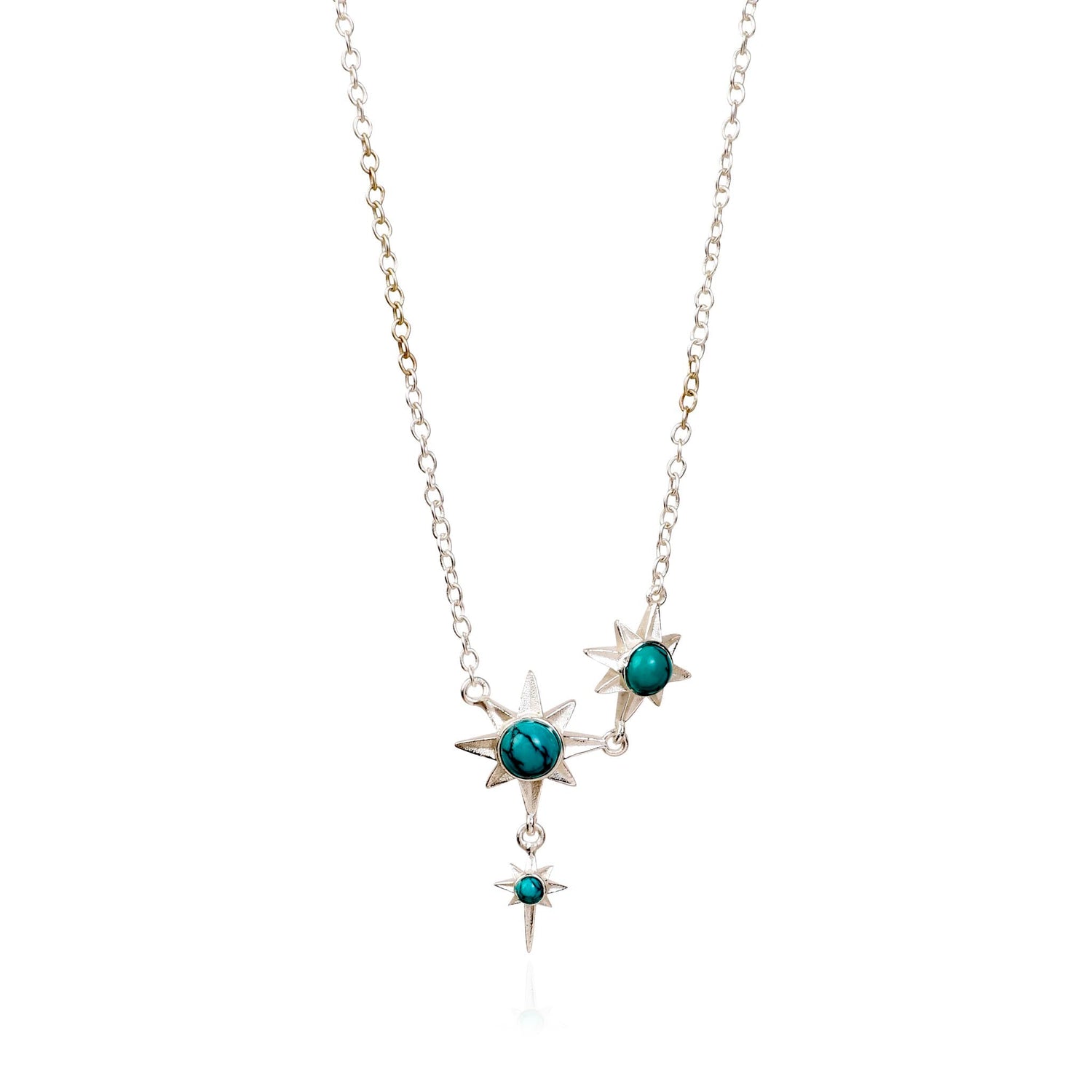 Star Gaze North Star Necklace Silver