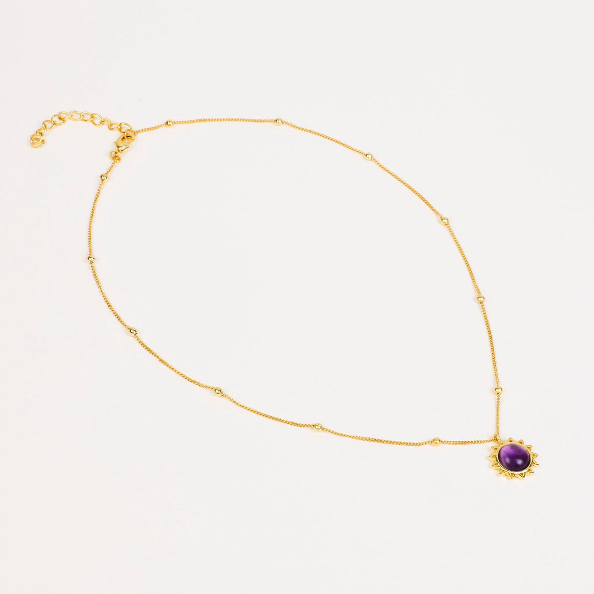Amethyst Necklace "Stellar Elegance"