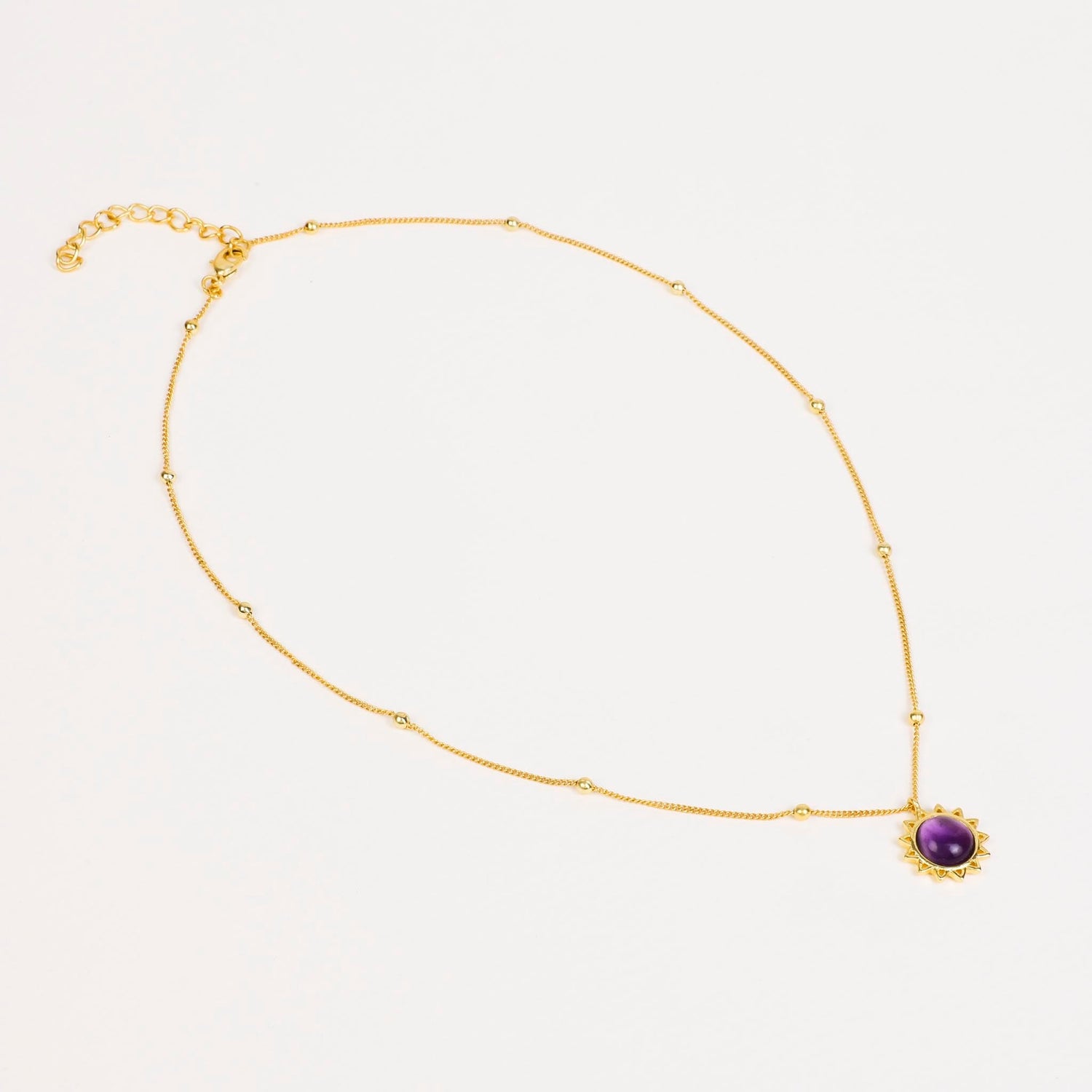 Amethyst Necklace "Stellar Elegance"