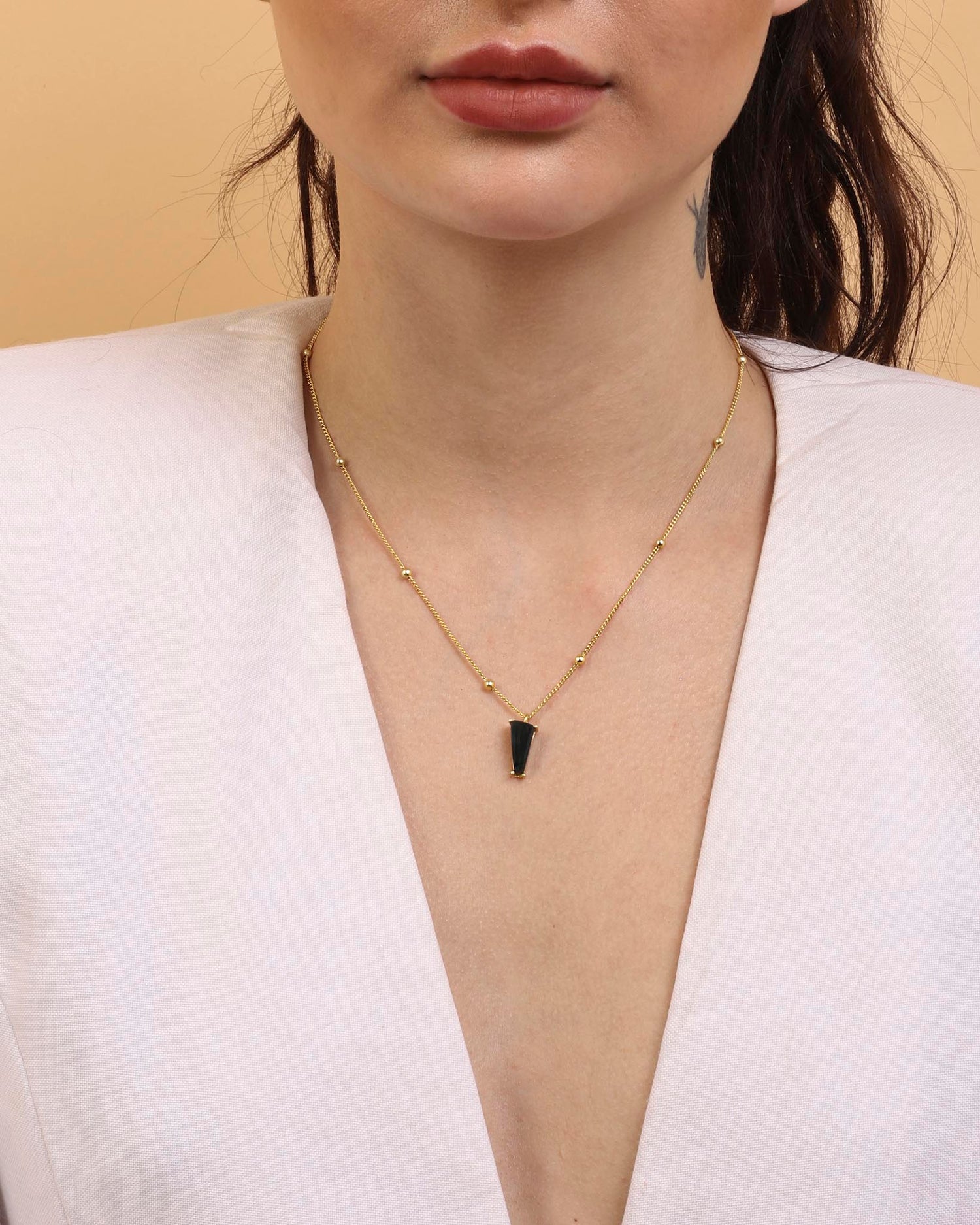 Blood Stone Necklace "Stellar Elegance"