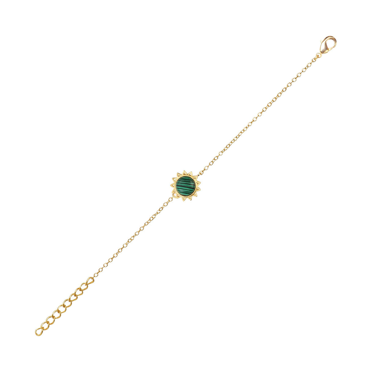 Malachite Bracelet "Stellar Elegance"