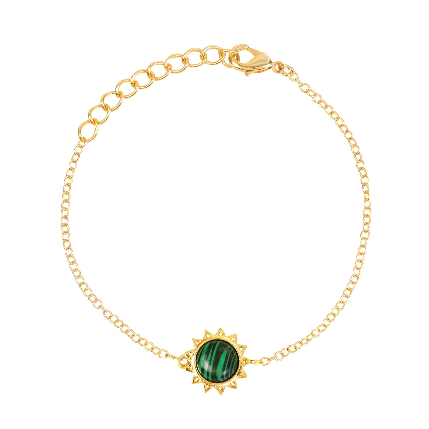 Malachite Bracelet "Stellar Elegance"