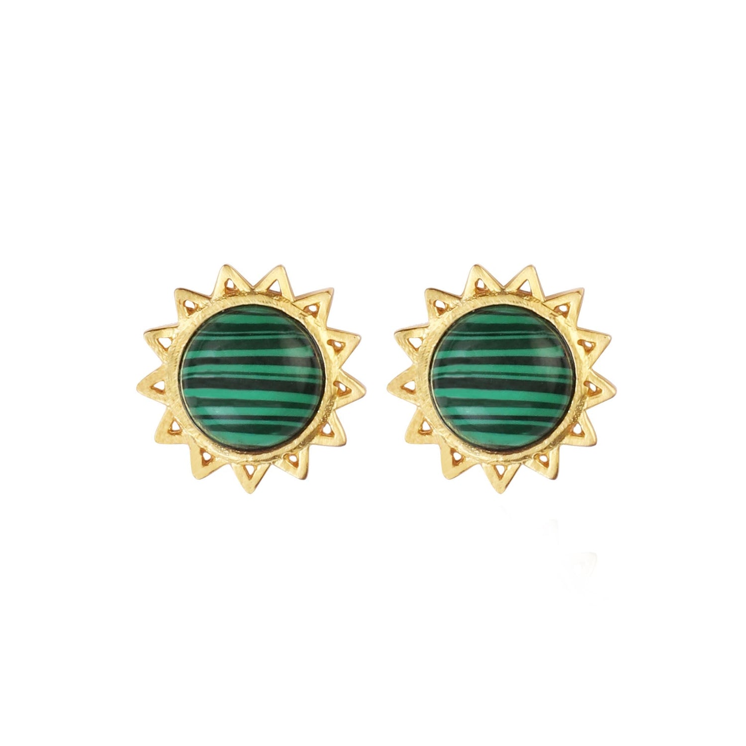 Malachite Jewellery Set "Stellar Elegance"
