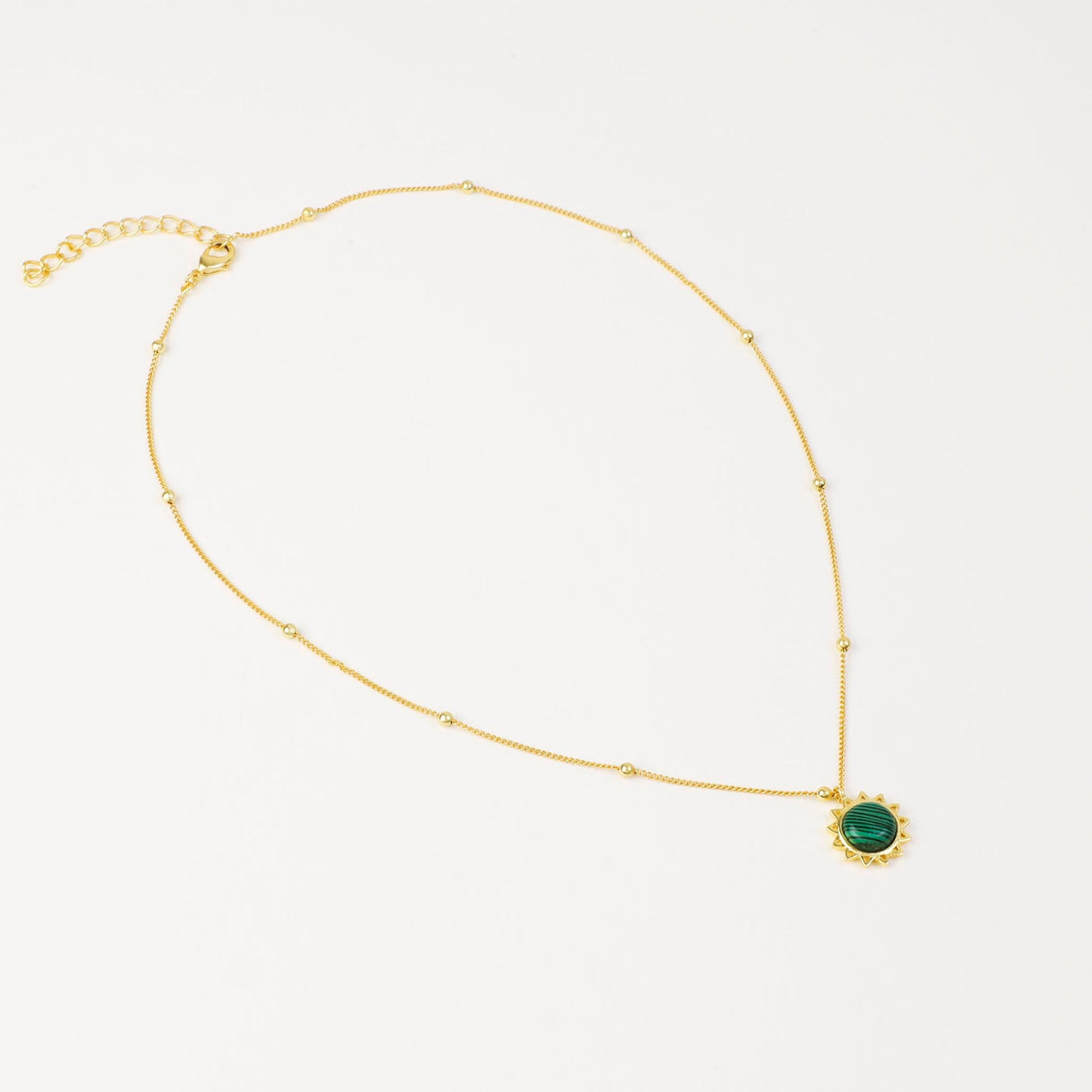 Malachite Necklace "Stellar Elegance"