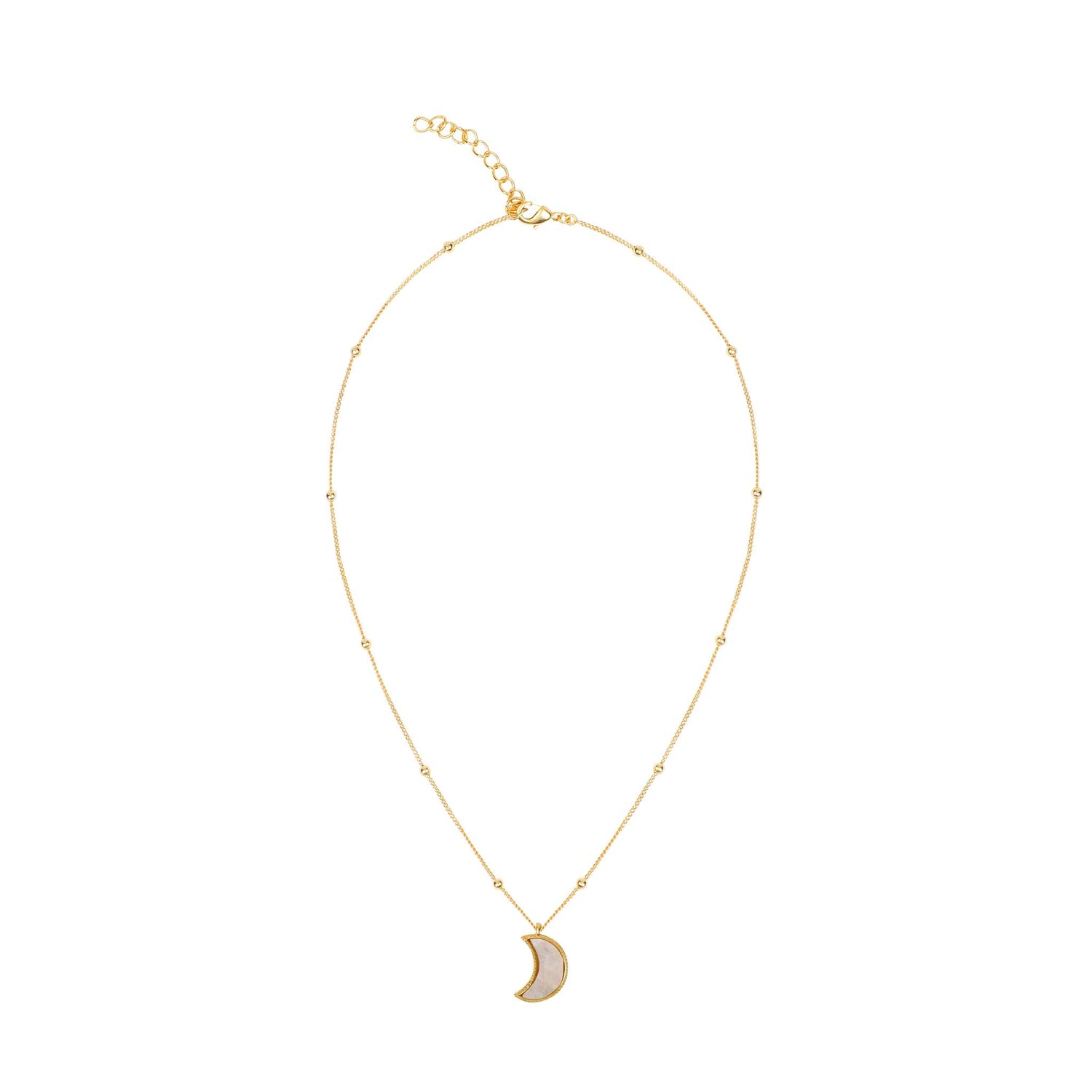 Moon Necklace Mother of Pearl