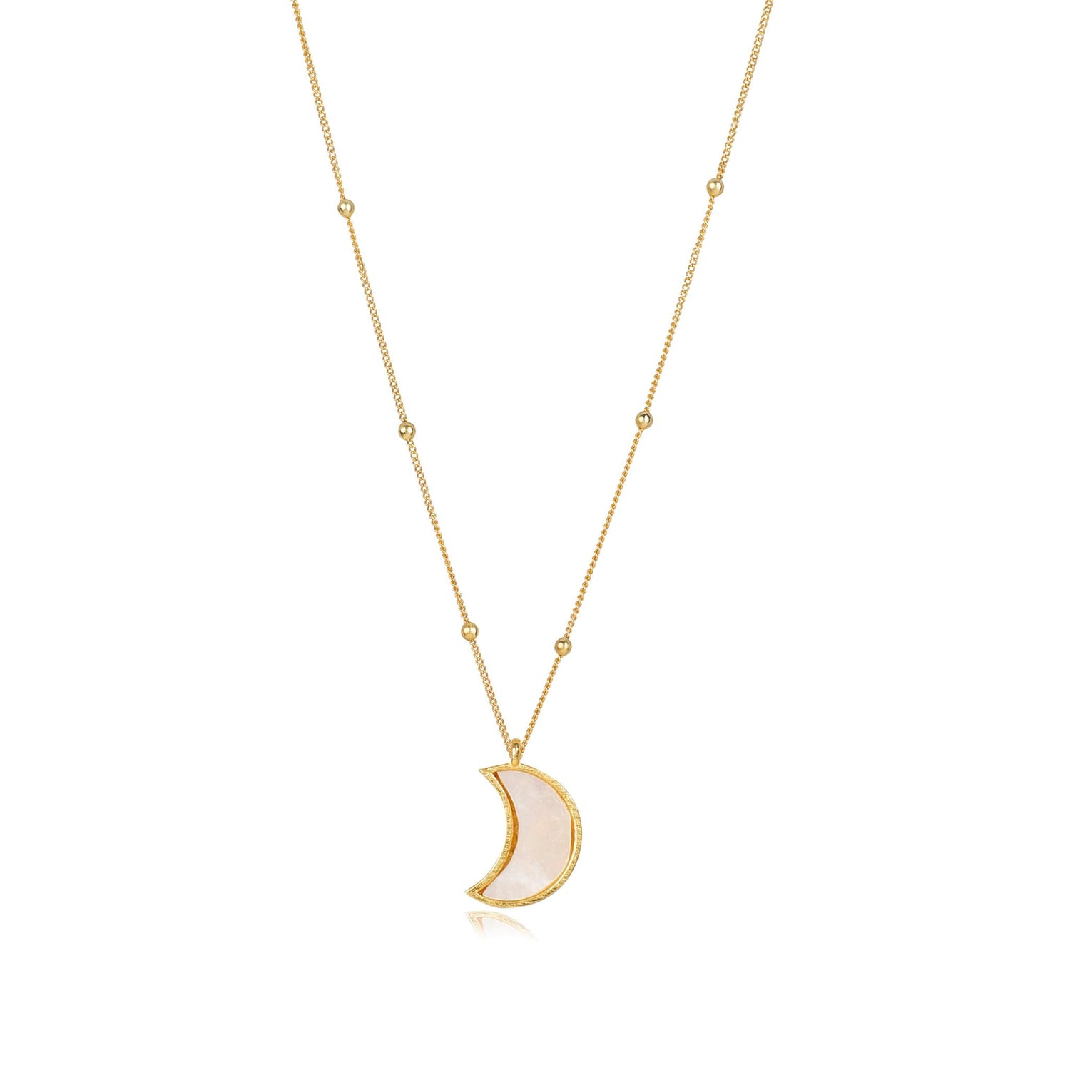Moon Necklace Mother of Pearl