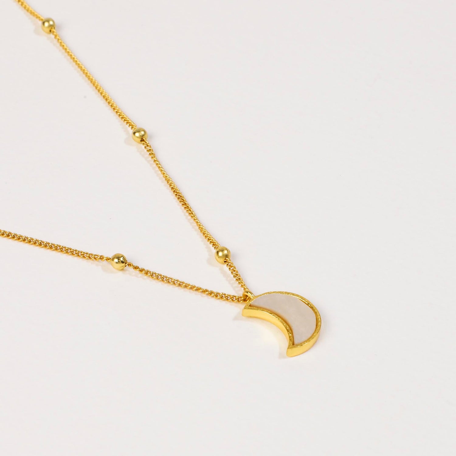Moon Necklace Mother of Pearl