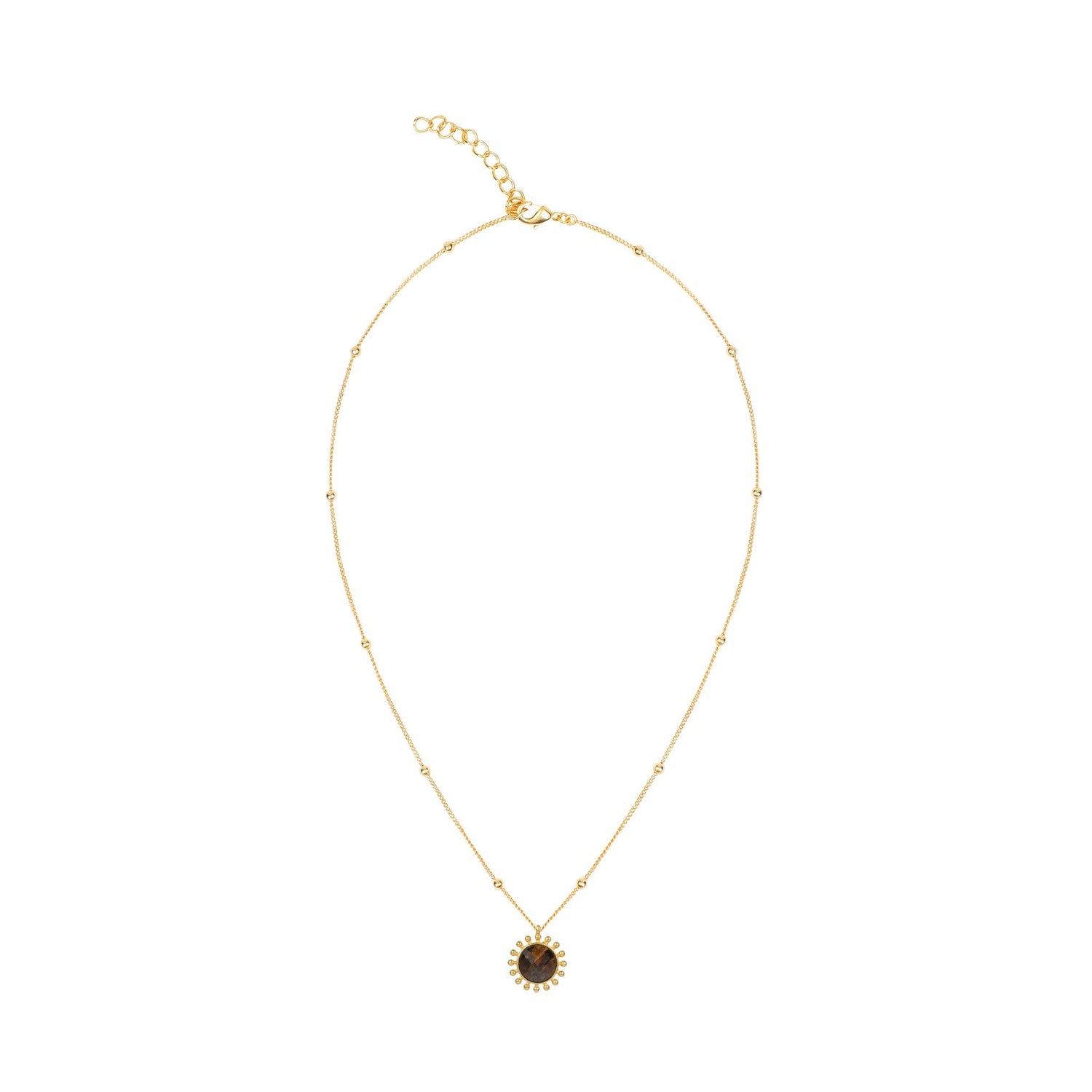 Tiger's Eye Necklace "Stellar Elegance"