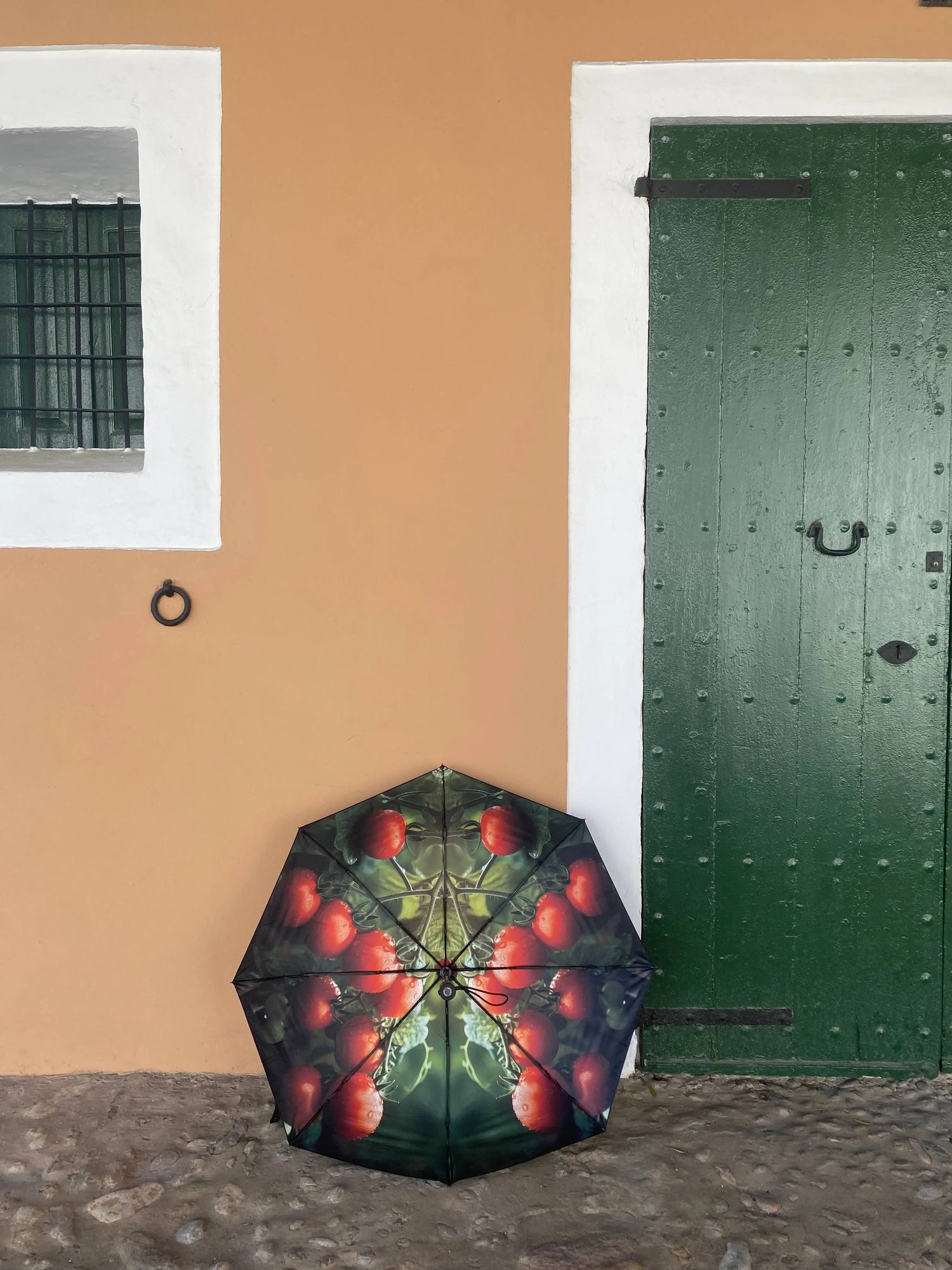 Tomato Umbrella – Windproof & UPF50+ Protection