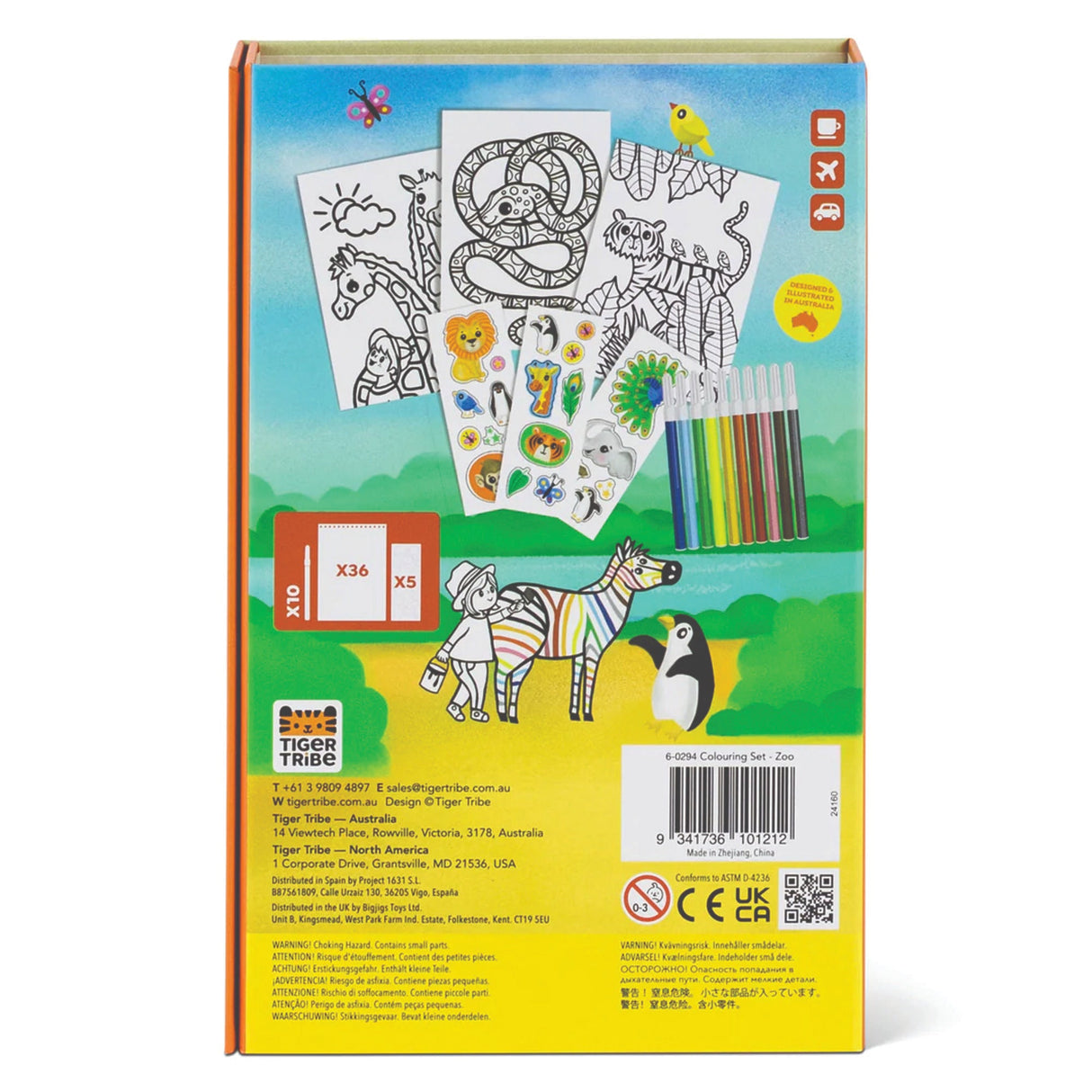 Colouring Set - Zoo