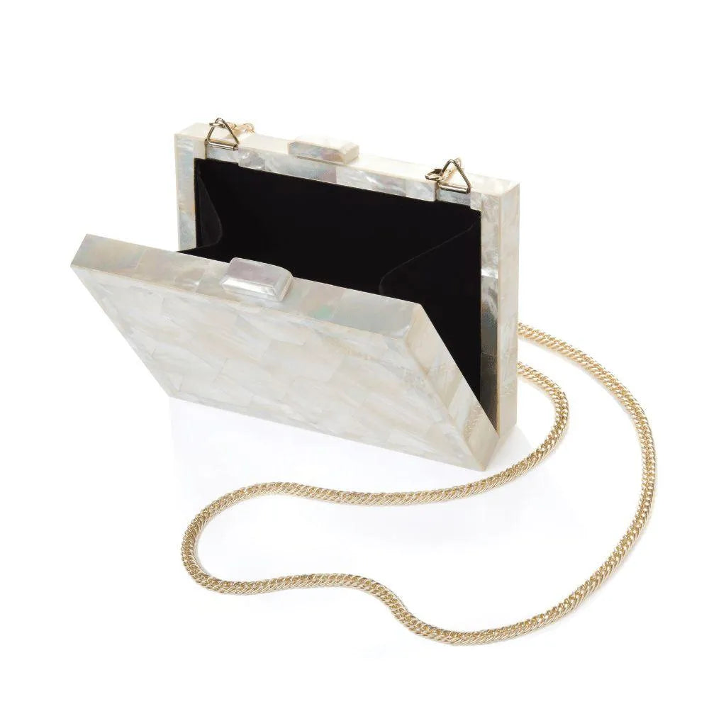 Athena Ivory Mother of Pearl Bag