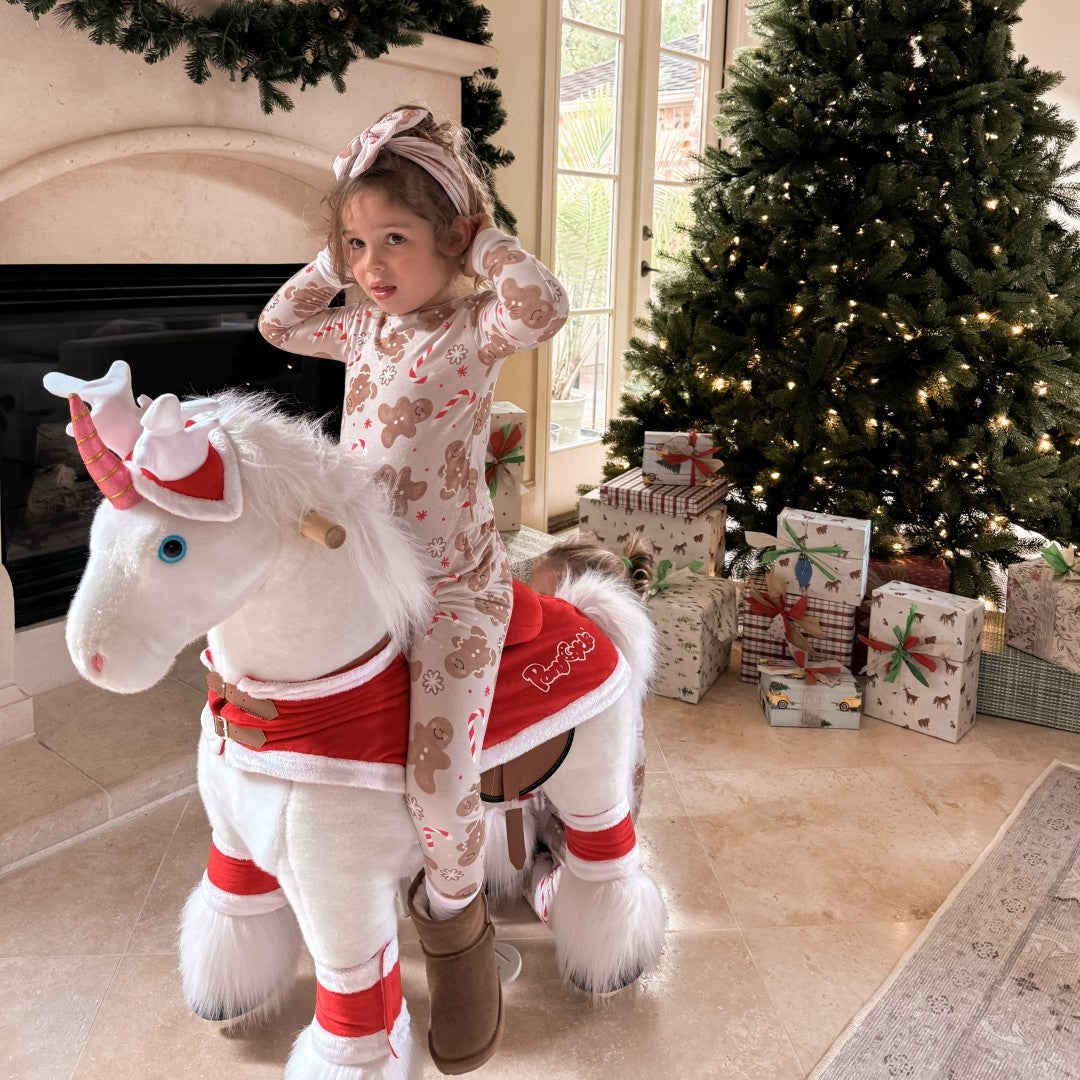 Unicorn Riding Toy Age 4-8 White(UK&EU in Stock)
