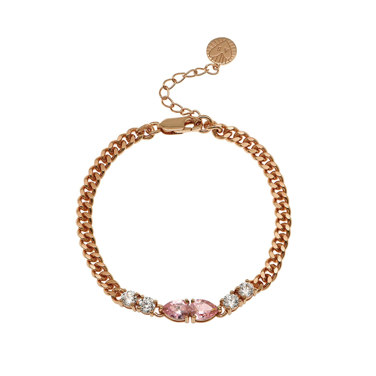Blush Pink & Rose Gold Bracelet Stacking Set
