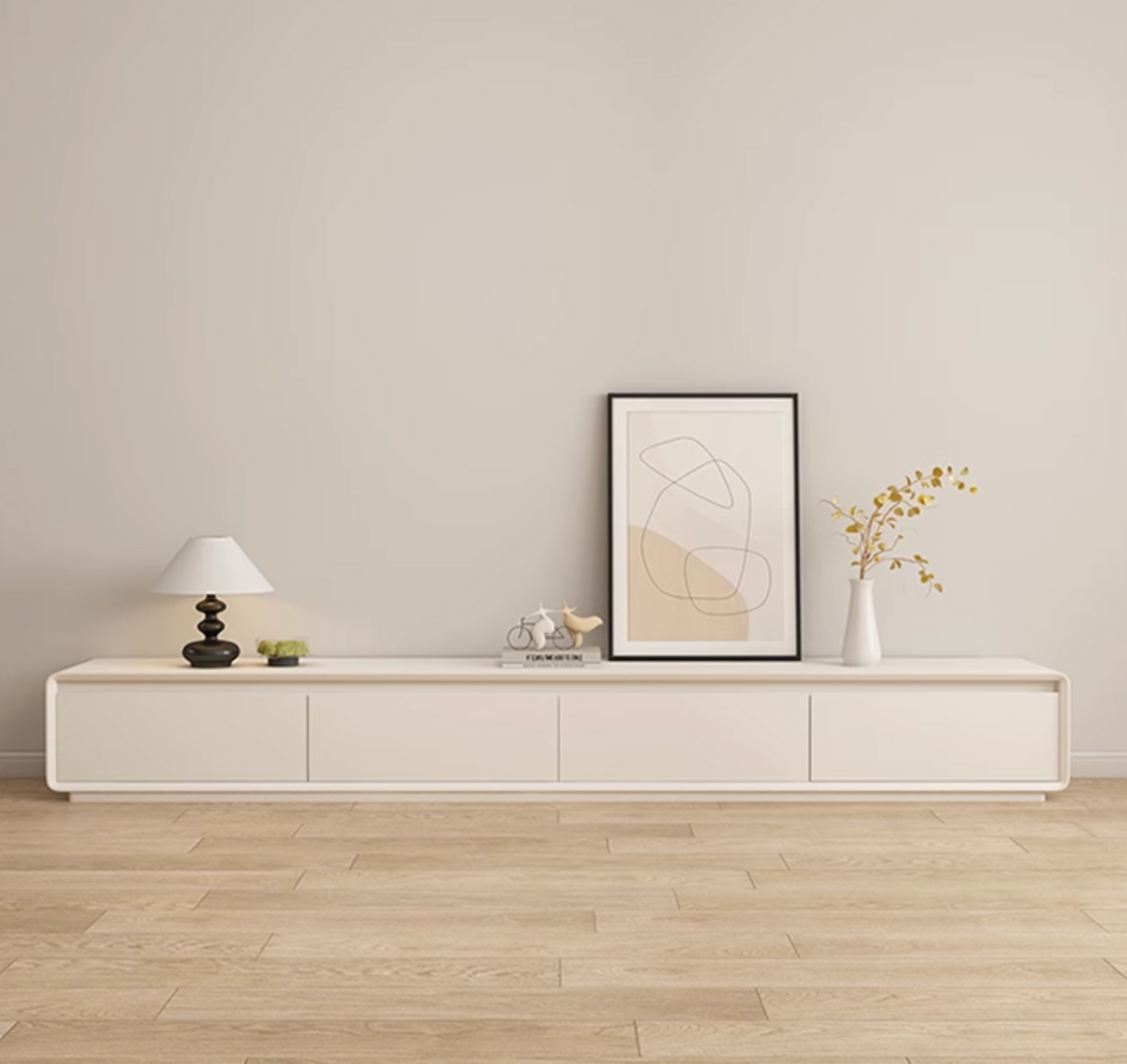 Addie TV Stand, Cream