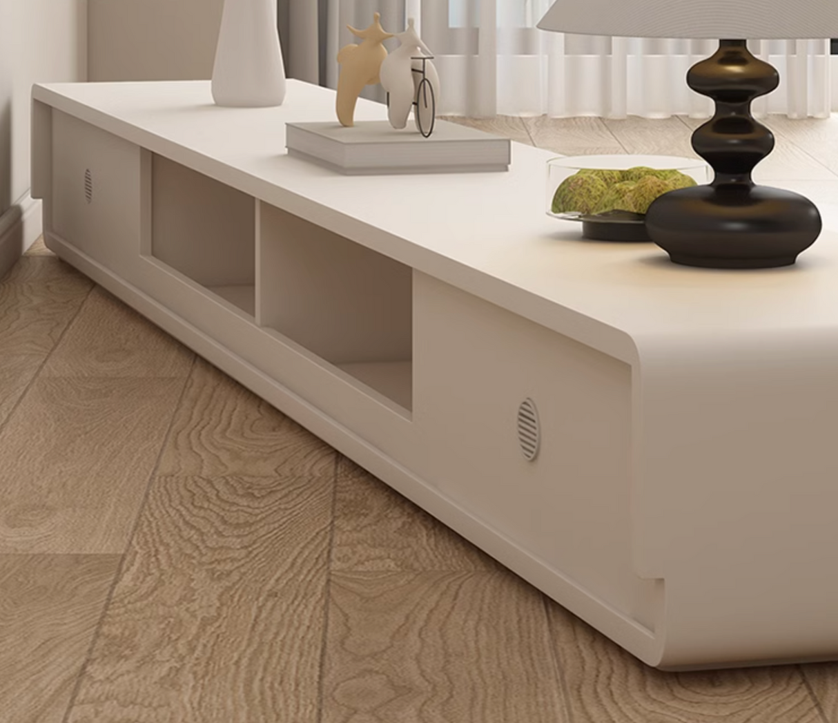 Addie TV Stand, Cream