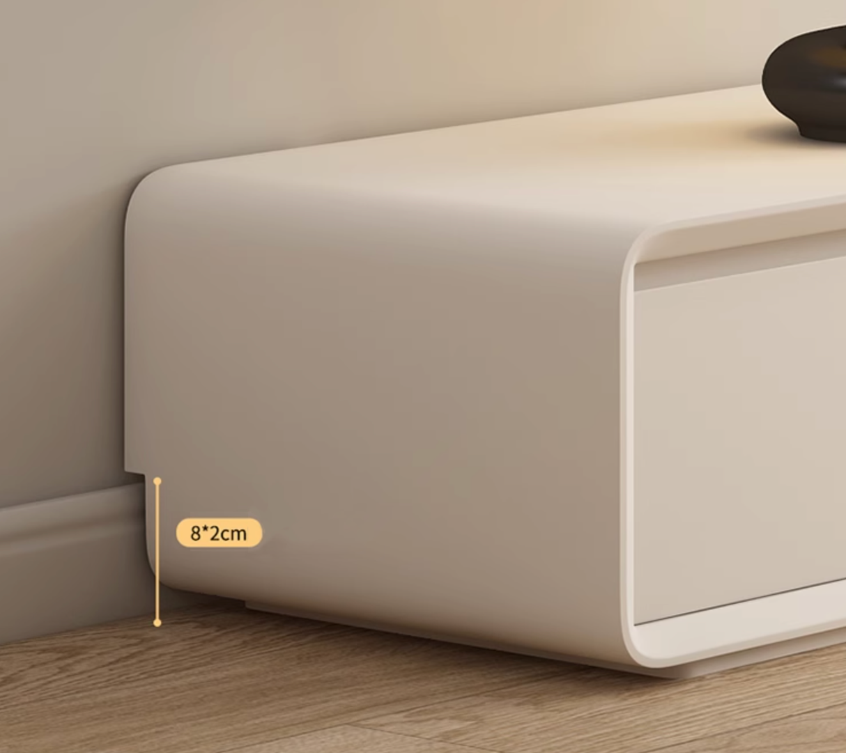 Addie TV Stand, Cream