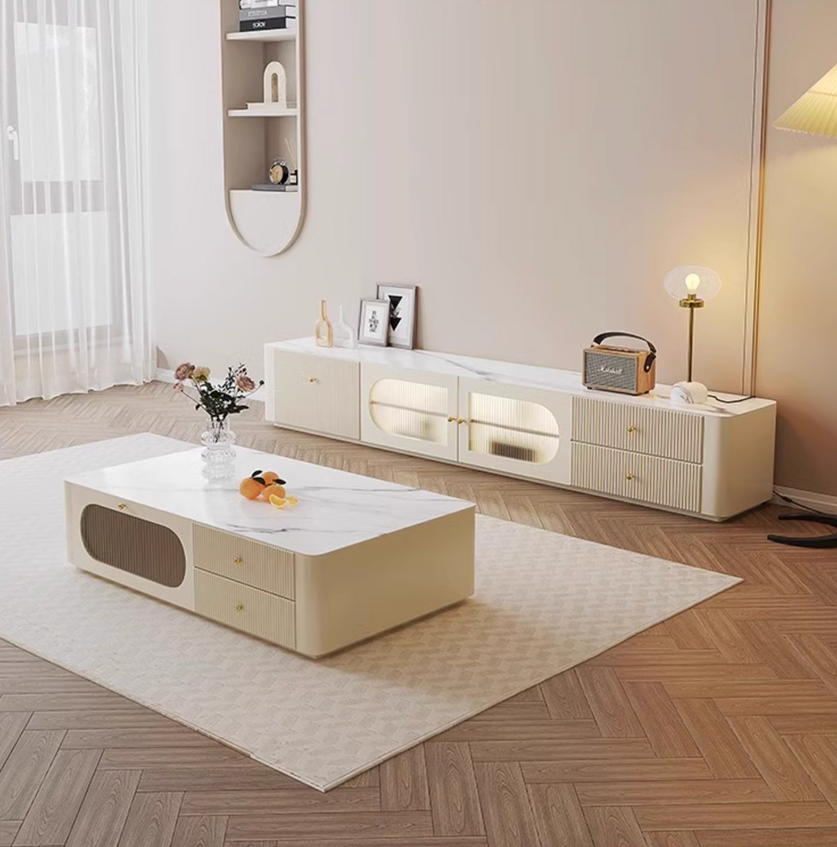 Adelaide TV Stand, Pine Wood