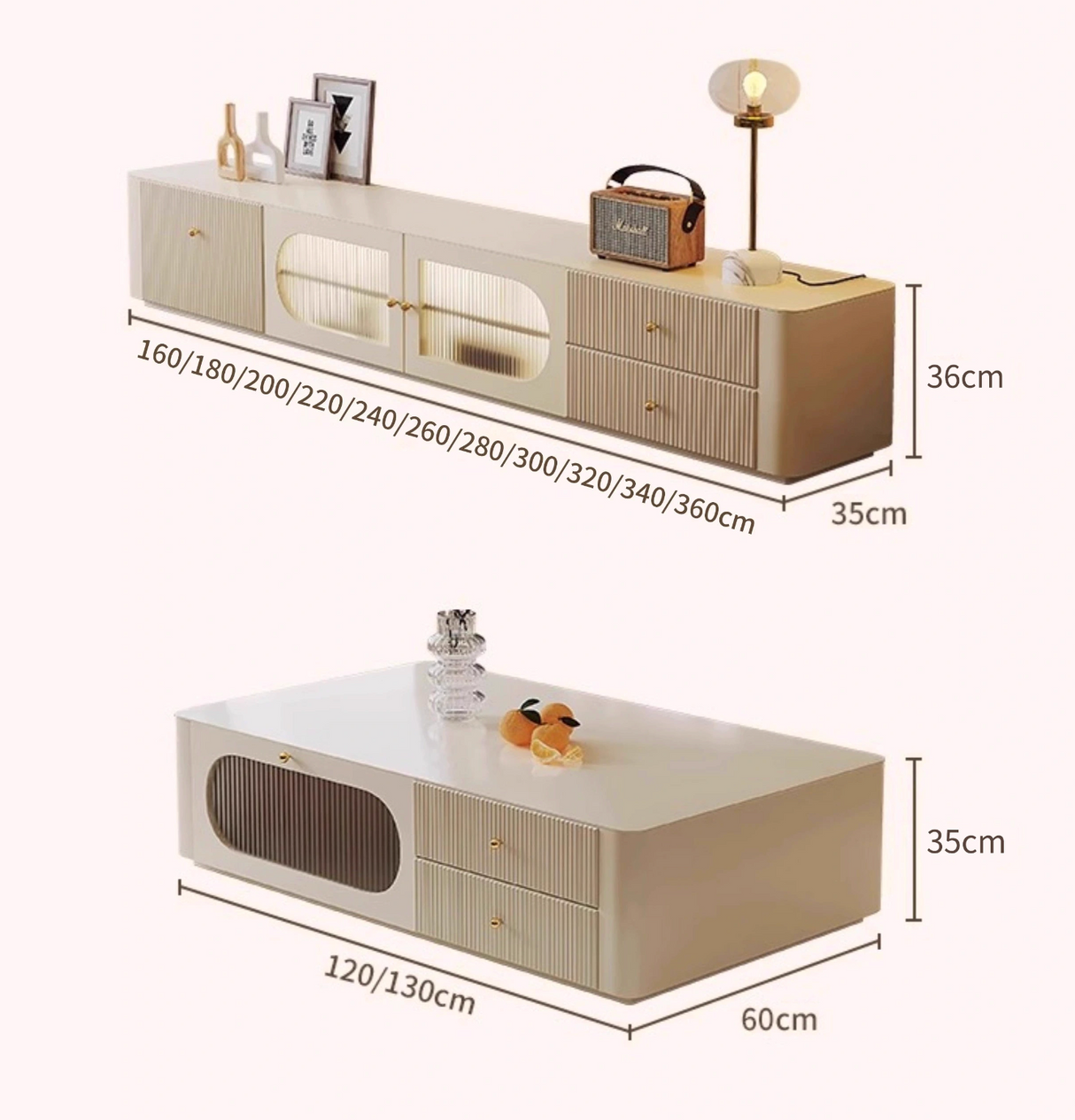 Adelaide TV Stand, Pine Wood