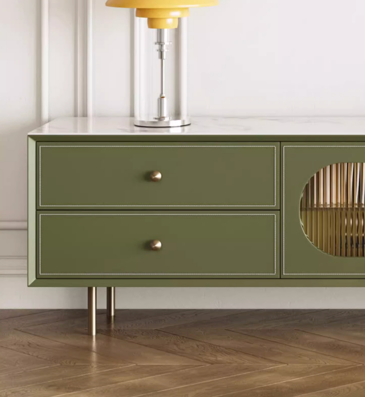 Aderes TV Stand, Green