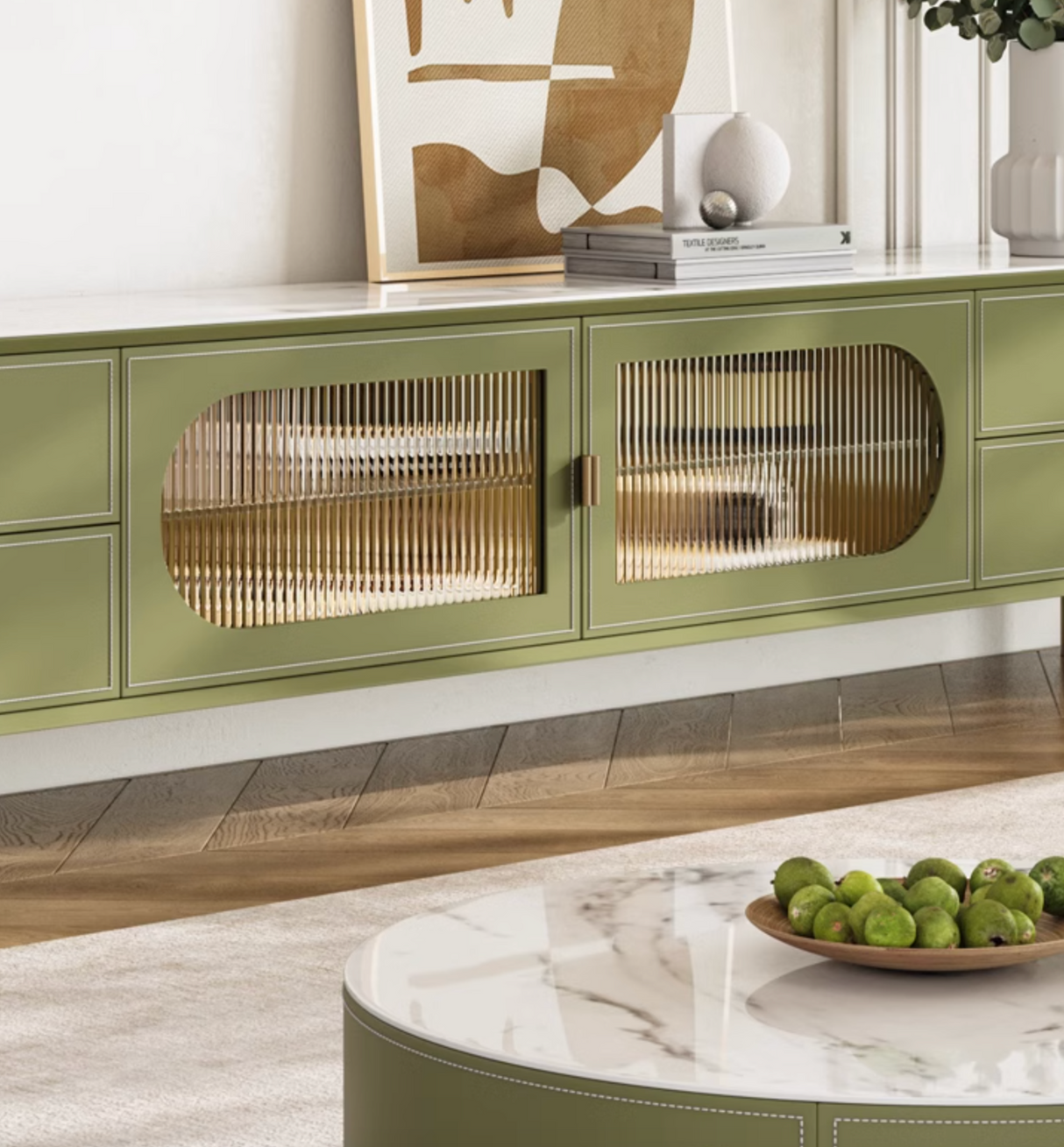 Aderes TV Stand, Green