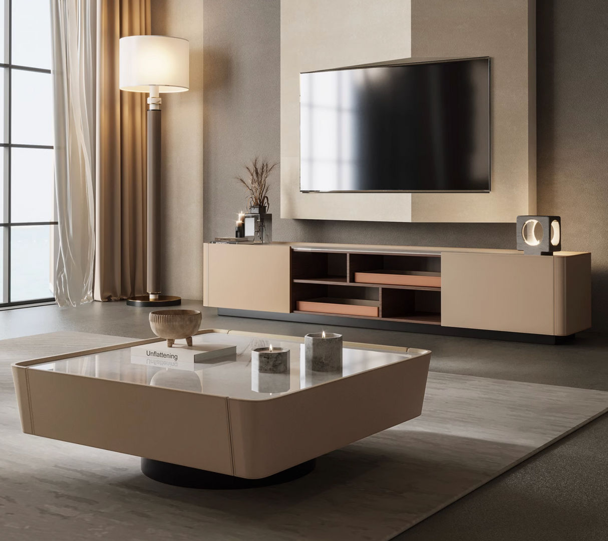 Adonai TV Stand, Sintered stone