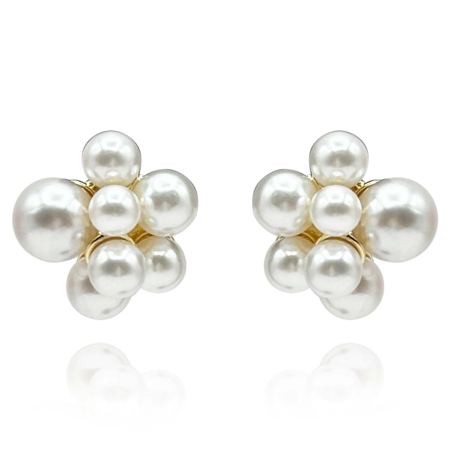 Pearl Cluster Earrings