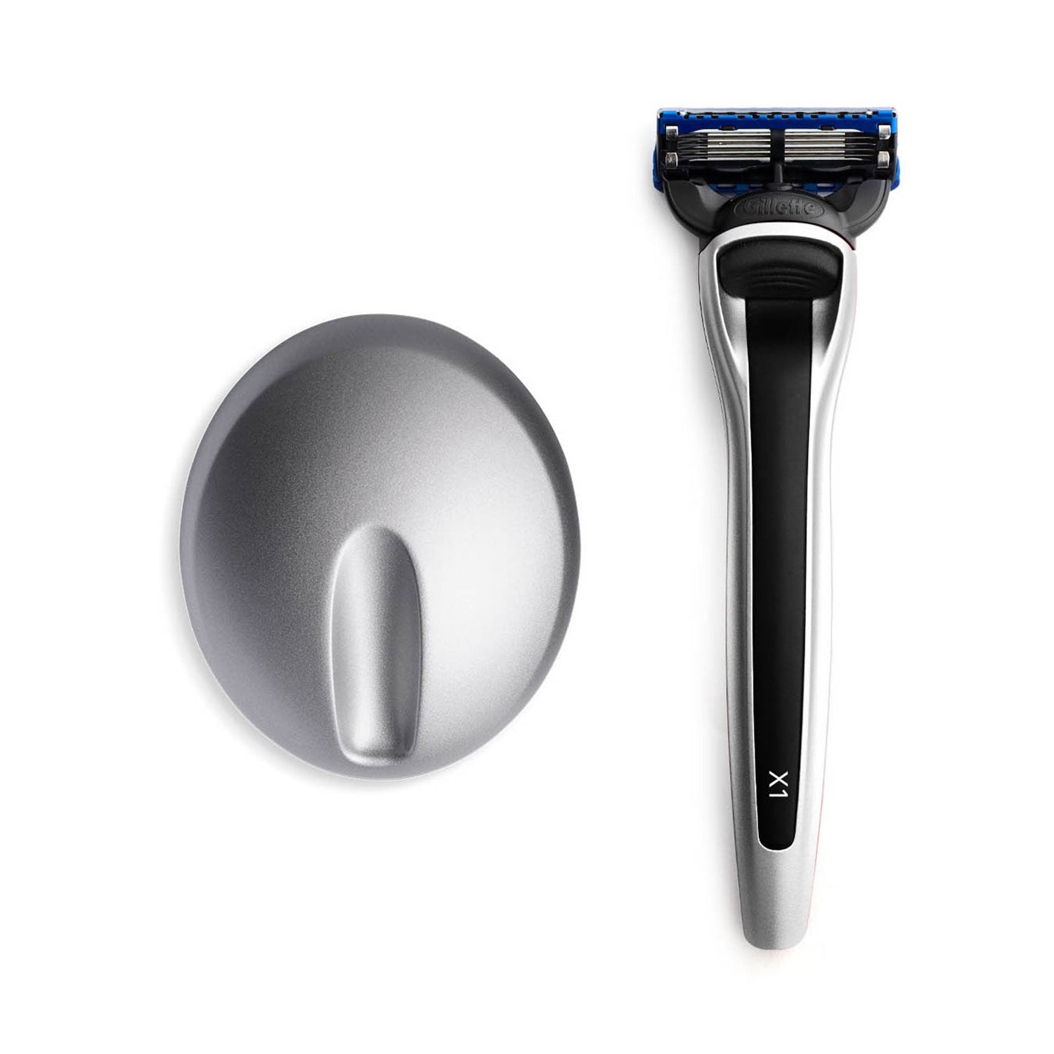 X1 Razor Argent and Stand - Gillette Fusion5 Razor