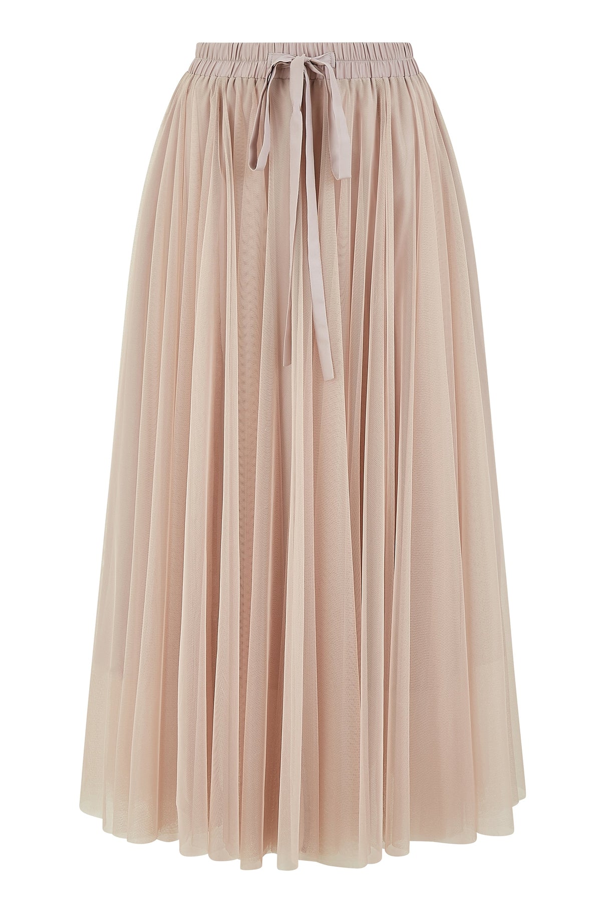 Yumi Blush Pink Mesh Tulle Skirt