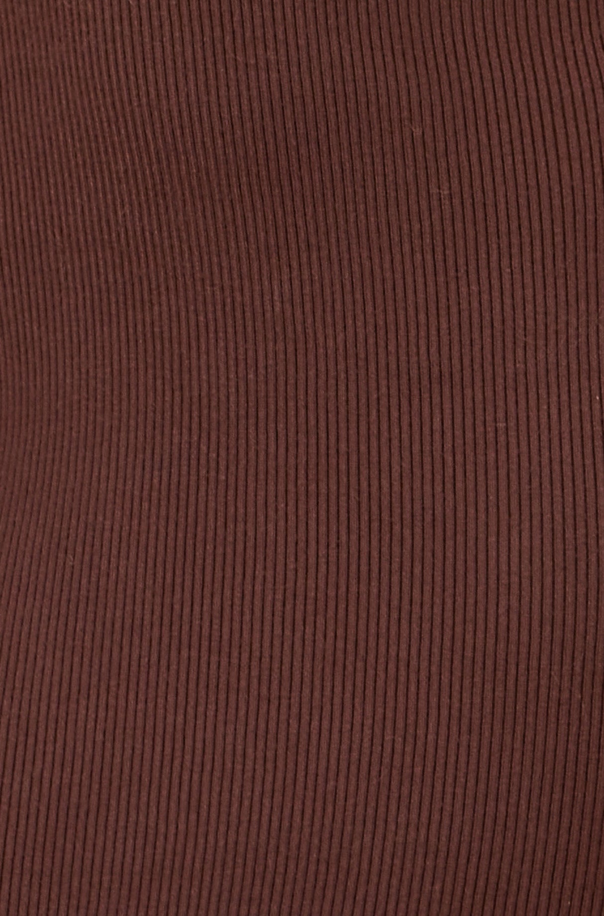 Yumi Brown Bardot Knitted Fitted Midi Dress