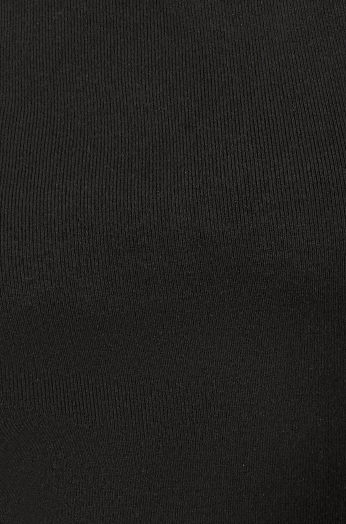 Yumi Black Knitted Ruched Midi Dress