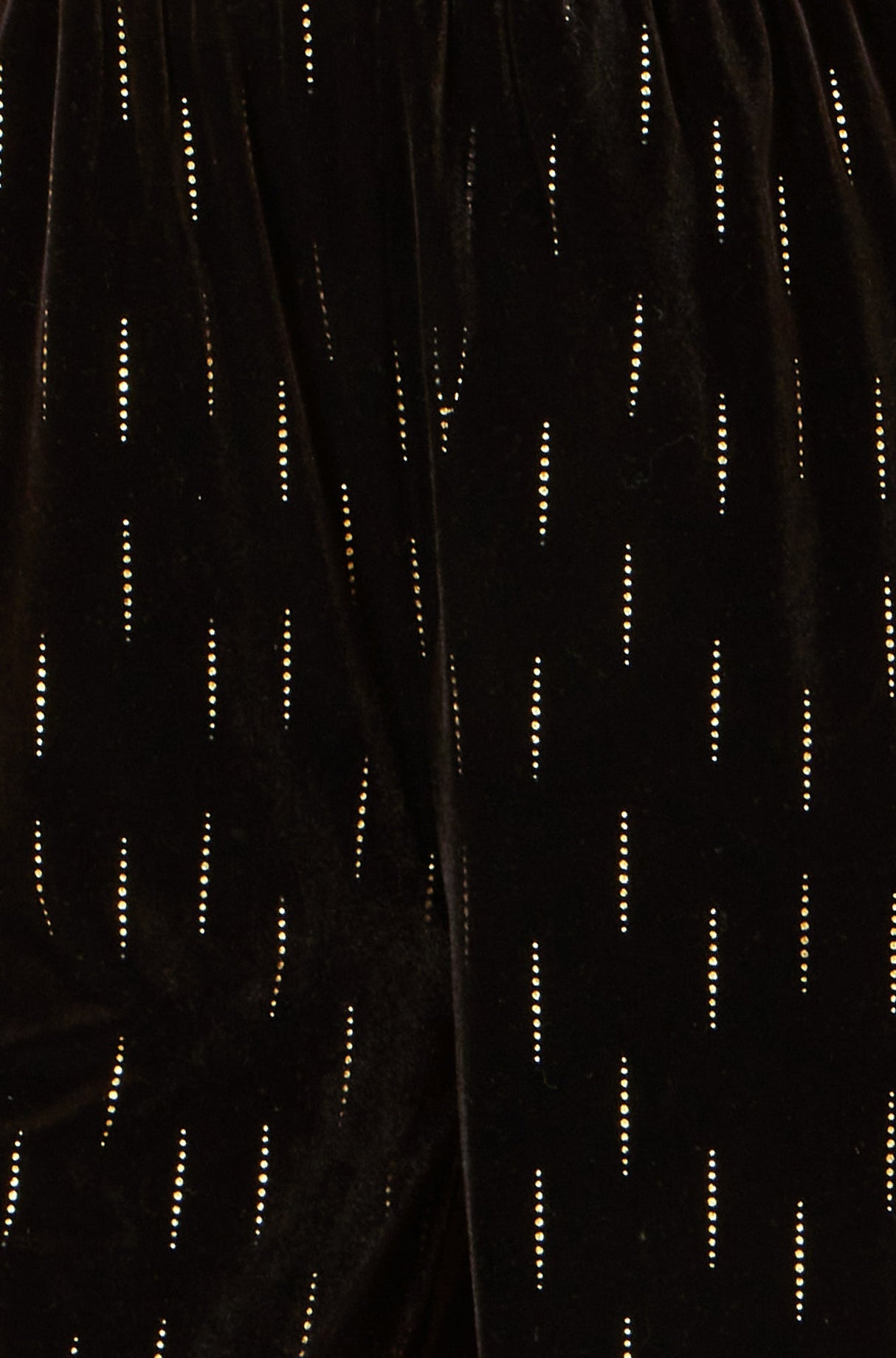 Yumi Black Foil Print Velvet Jumpsuit