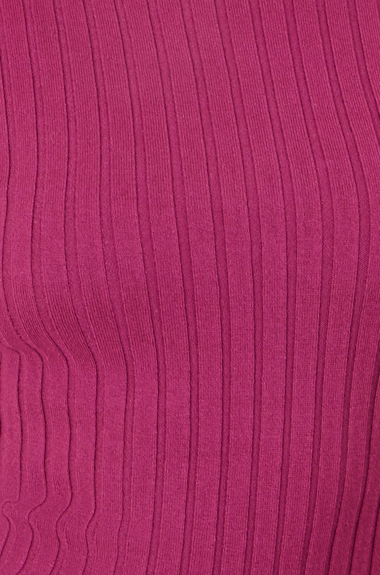 Yumi Plum Ribbed Knit Roll Neck Jumper