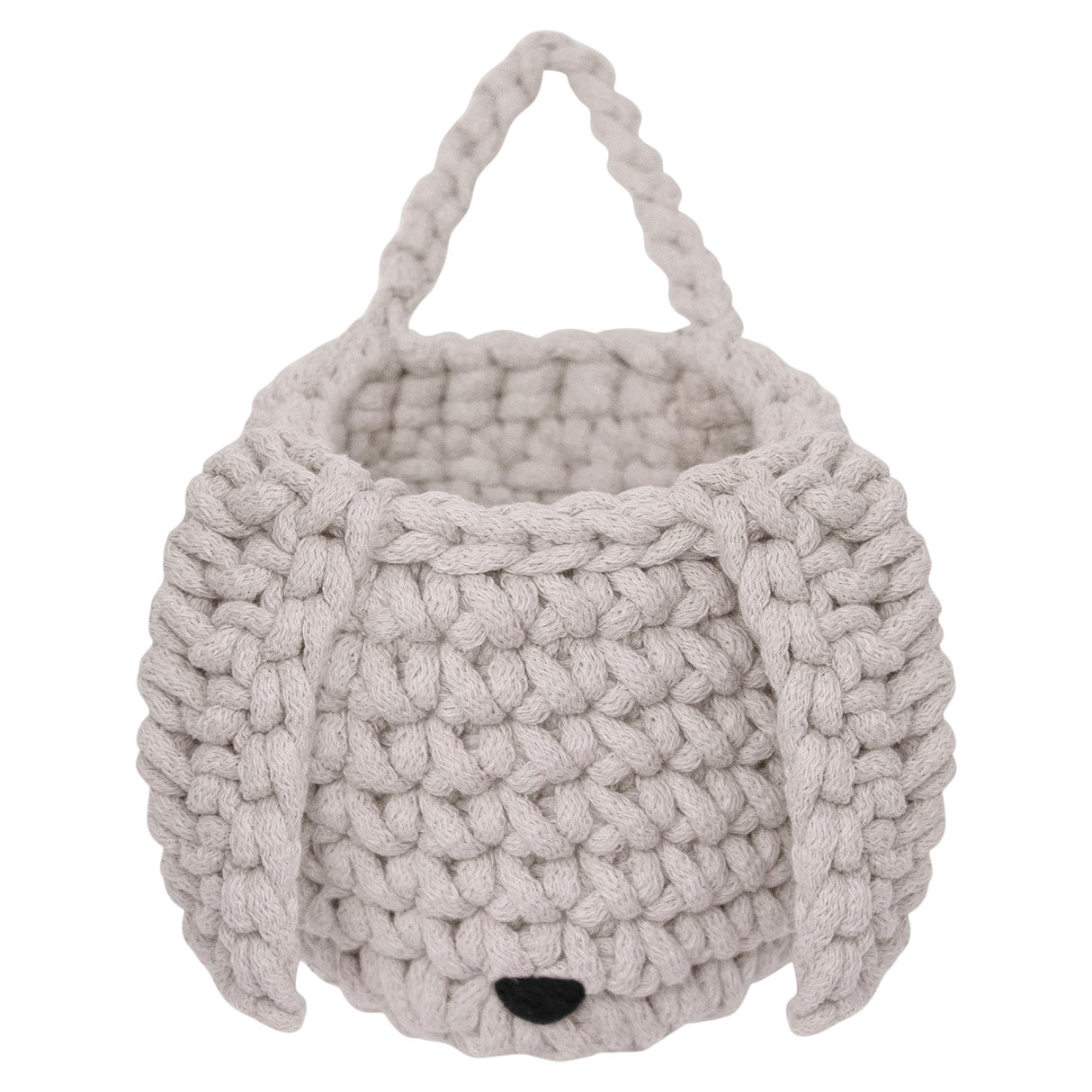 Crochet Bunny Basket | OATMEAL