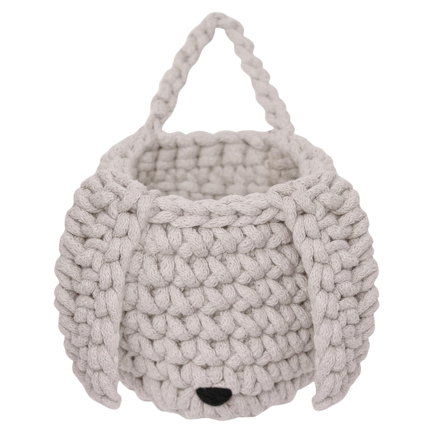 Crochet Bunny Basket | OATMEAL