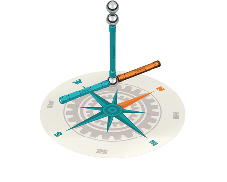 Geomag Mechanics Motion Magnetic Compass 35 Pieces